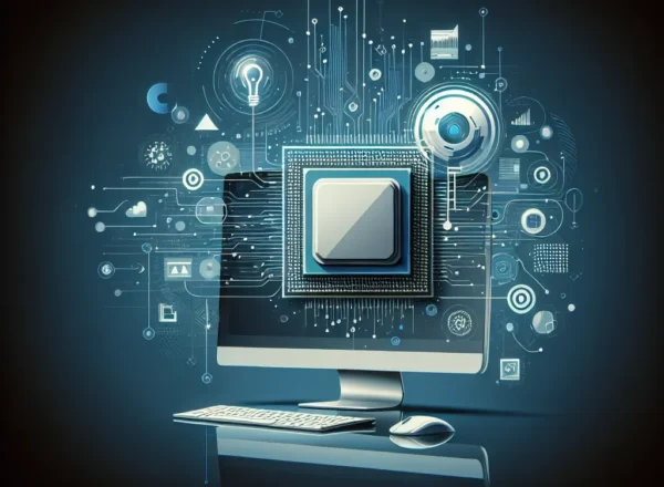 "Framework Laptop showcasing Ryzen AI Max APU on a sleek desktop setup, highlighting advanced technology and modular design for enhanced performance."